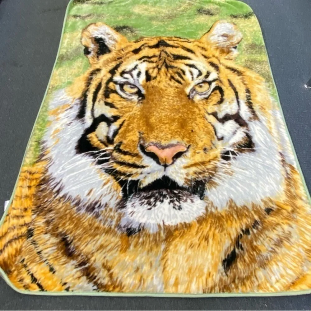 Shavel Home Products Tiger Blanket Size 60X80 Cozy‎ Warmth Gift